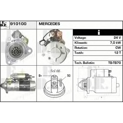 Foto Motorino d'avviamento EDR 910100