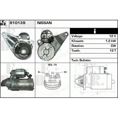 Foto Motor de arranque EDR 910139