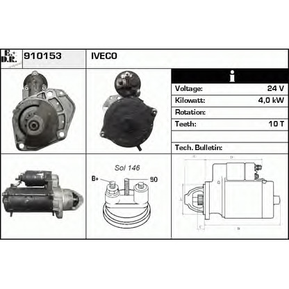 Foto Motorino d'avviamento EDR 910153