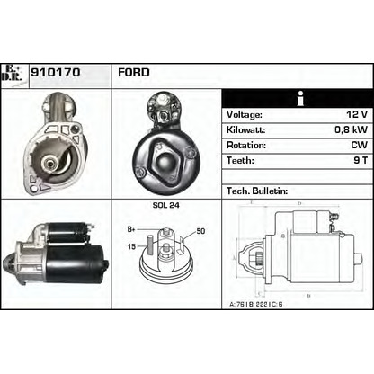 Foto Starter EDR 910170