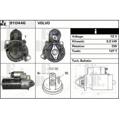 Foto Motorino d'avviamento EDR 910446