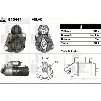 Фото Стартер EDR 910447