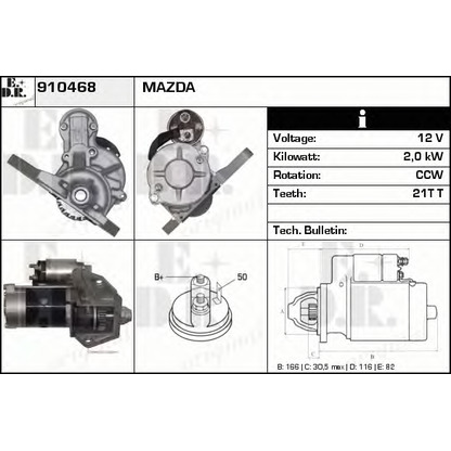 Foto Motorino d'avviamento EDR 910468