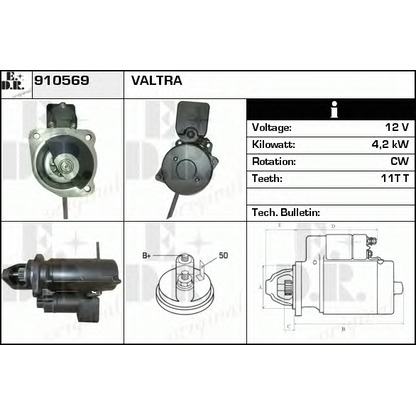 Zdjęcie Rozrusznik EDR 910569