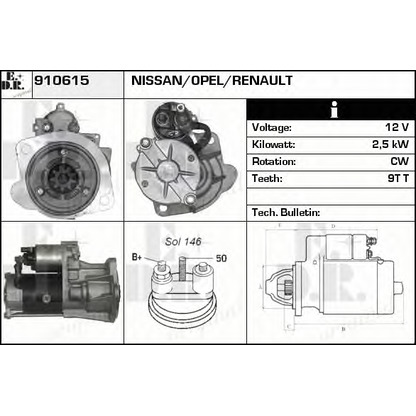 Photo Démarreur EDR 910615