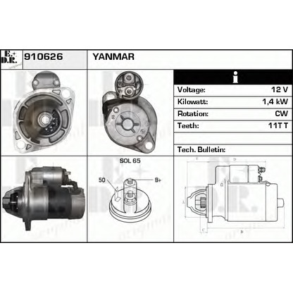 Foto Motorino d'avviamento EDR 910626