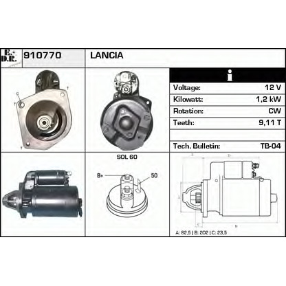 Zdjęcie Rozrusznik EDR 910770