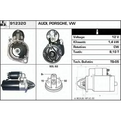 Foto Motorino d'avviamento EDR 912320