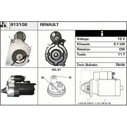 Foto Starter EDR 913106