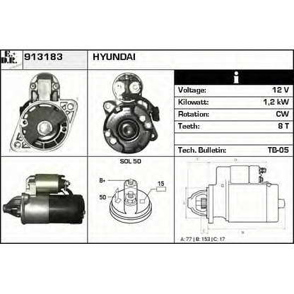 Foto Motorino d'avviamento EDR 913183