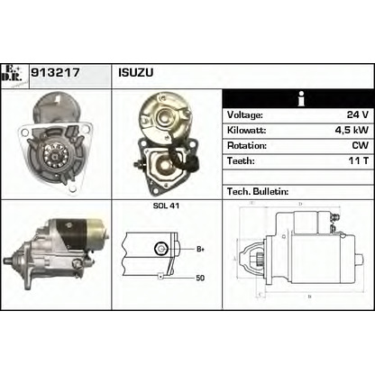 Foto Motorino d'avviamento EDR 913217