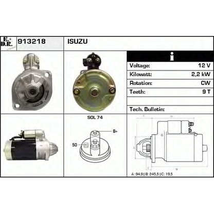 Zdjęcie Rozrusznik EDR 913218