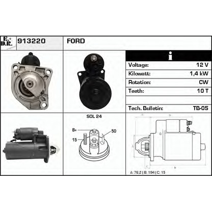 Zdjęcie Rozrusznik EDR 913220