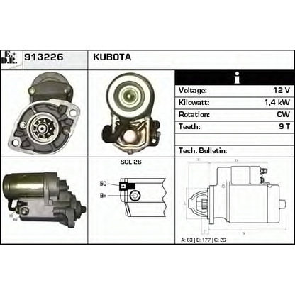 Zdjęcie Rozrusznik EDR 913226