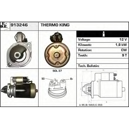 Foto Motor de arranque EDR 913246