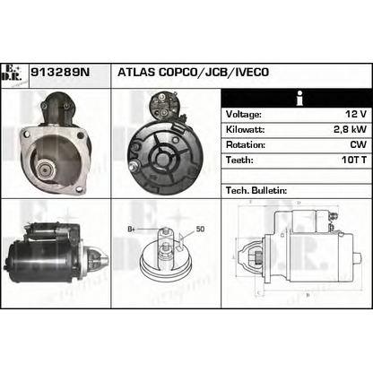 Foto Motor de arranque EDR 913289N