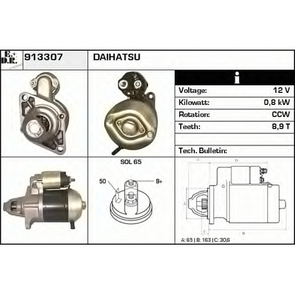 Foto Motor de arranque EDR 913307