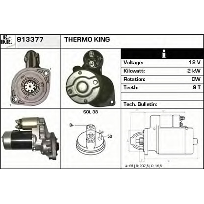 Foto Motorino d'avviamento EDR 913377