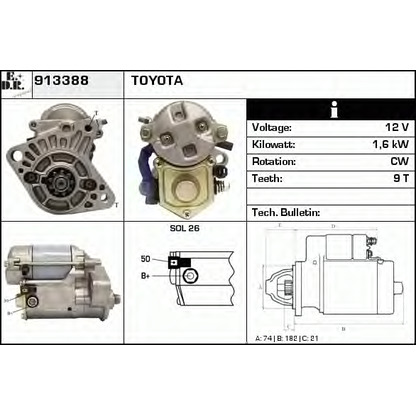 Foto Motorino d'avviamento EDR 913388