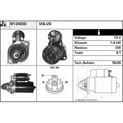 Zdjęcie Rozrusznik EDR 913600