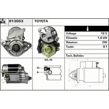 Foto Motorino d'avviamento EDR 913653