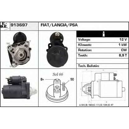 Foto Motorino d'avviamento EDR 913697