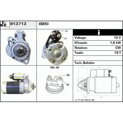 Zdjęcie Rozrusznik EDR 913713