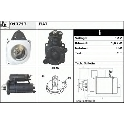 Foto Motorino d'avviamento EDR 913717