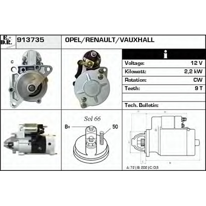 Foto Motorino d'avviamento EDR 913735