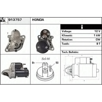 Foto Motorino d'avviamento EDR 913757