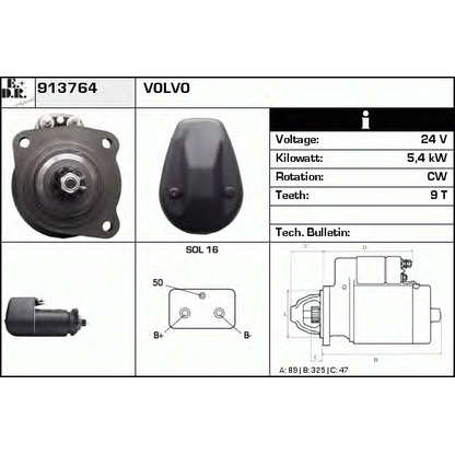 Zdjęcie Rozrusznik EDR 913764