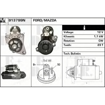 Foto Motor de arranque EDR 913799N