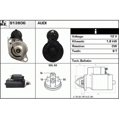 Foto Motorino d'avviamento EDR 913806