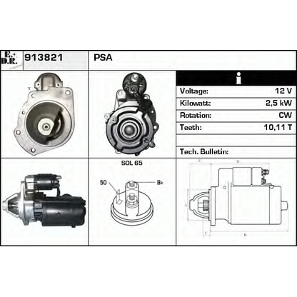 Zdjęcie Rozrusznik EDR 913821