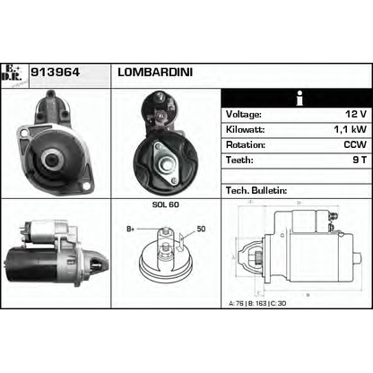 Zdjęcie Rozrusznik EDR 913964