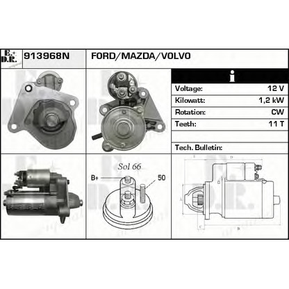 Zdjęcie Rozrusznik EDR 913968N