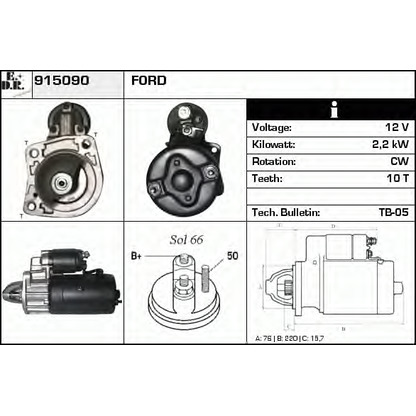 Zdjęcie Rozrusznik EDR 915090