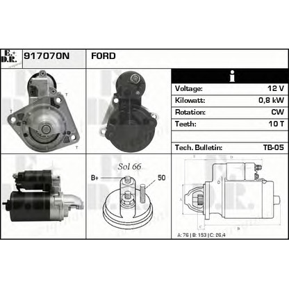 Foto Motorino d'avviamento EDR 917070N