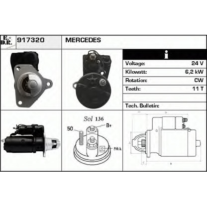 Foto Motorino d'avviamento EDR 917320