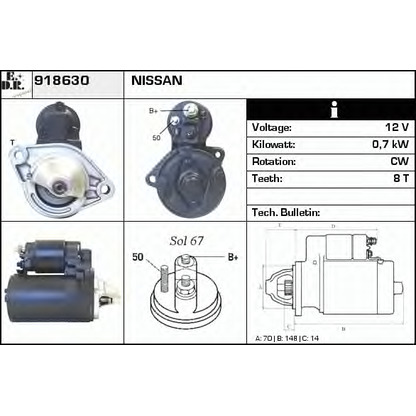 Zdjęcie Rozrusznik EDR 918630