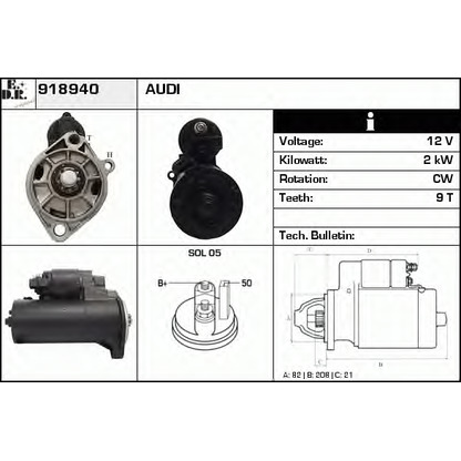 Photo Démarreur EDR 918940