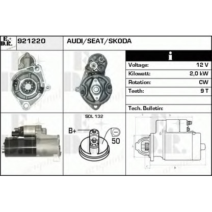 Zdjęcie Rozrusznik EDR 921220