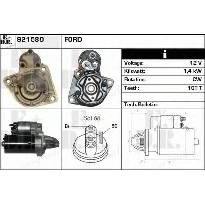 Foto Motor de arranque EDR 921580