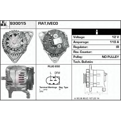 Photo Alternator EDR 930015