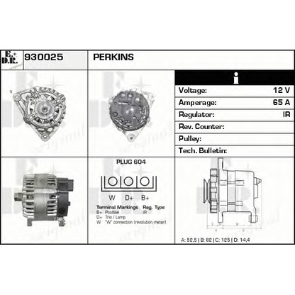 Foto Alternador EDR 930025