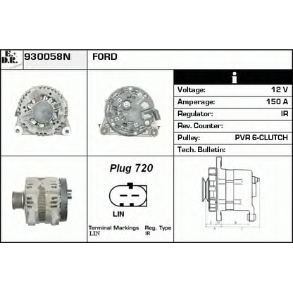 Zdjęcie Alternator EDR 930058N