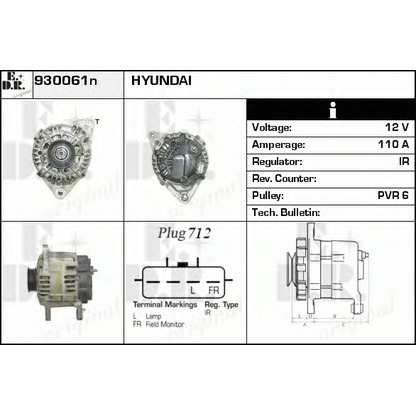 Photo Alternator EDR 930061N