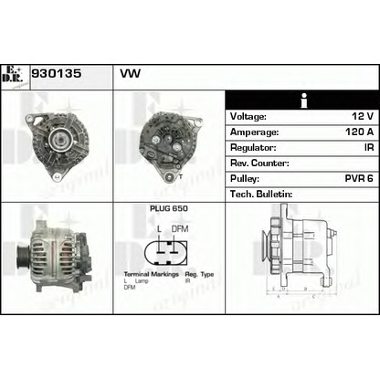 Foto Alternatore EDR 930135