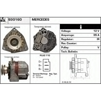 Photo Alternator EDR 930160