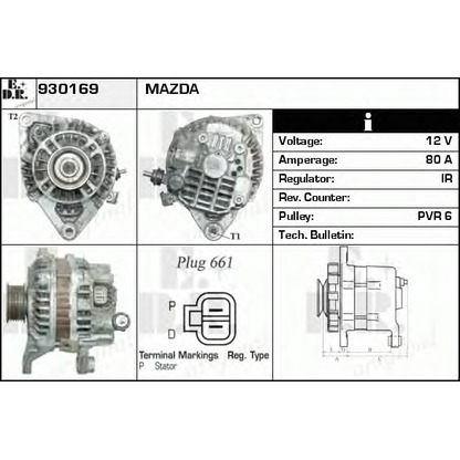 Photo Alternator EDR 930169